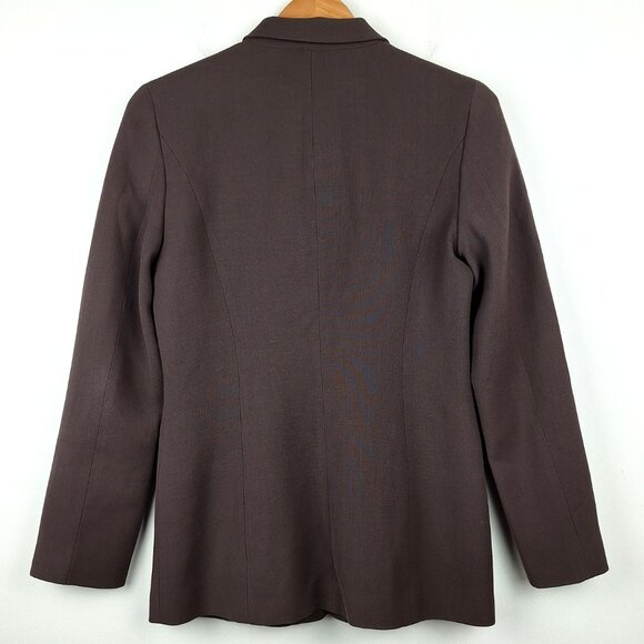 J Crew Womens Brown Jacket Blazer Size 6. 100% Wool Made in Japan Lined Vintage - Picture 2 of 12